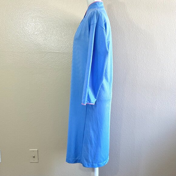 Vanity Fair Vintage 80s Blue Maxi Long Button NightGown - Picture 4 of 7